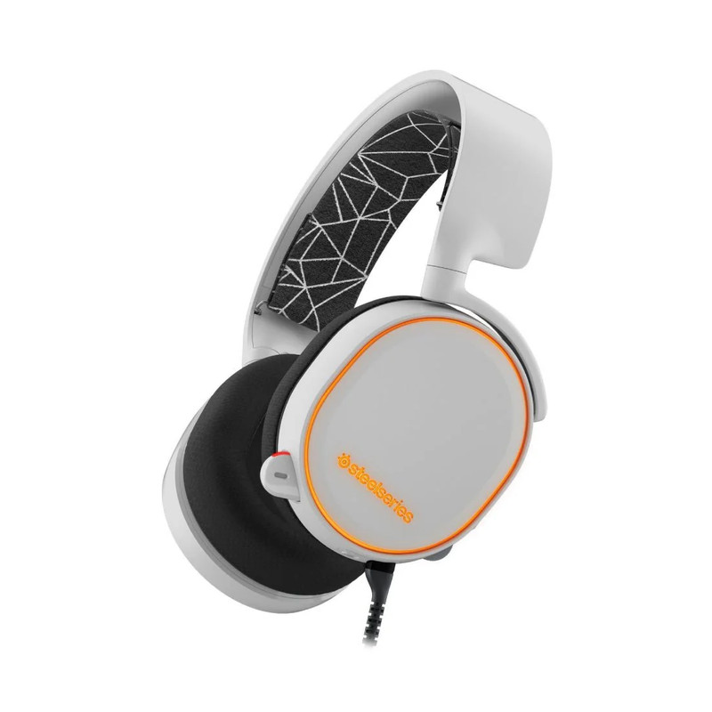 SteelSeries Arctis 5 RGB Gaming headset 2019 Edition - White - سماعة